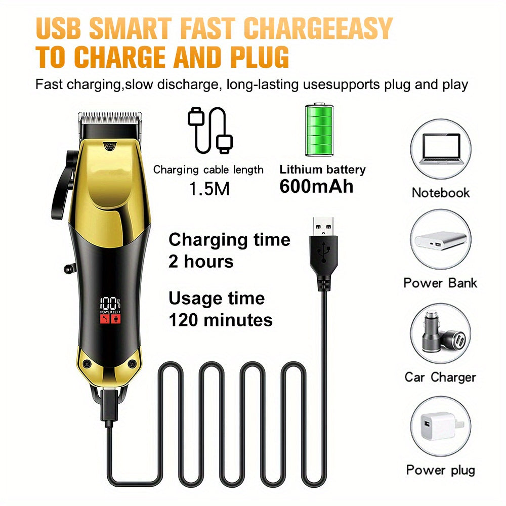Rechargeable Wireless Hair Cutting and Grooming Kit