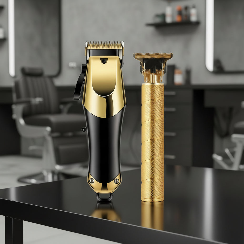Rechargeable Wireless Hair Cutting and Grooming Kit