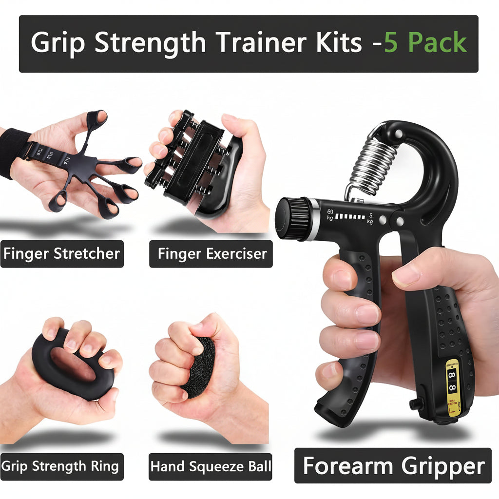 Customizable Grip Strength Trainer Set for Forearm Fitness