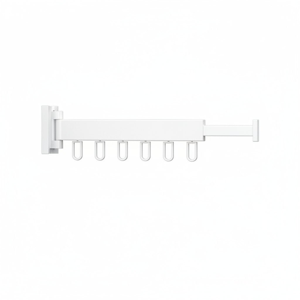 SpaceSaver Wall Drying Rack with Retractable Design