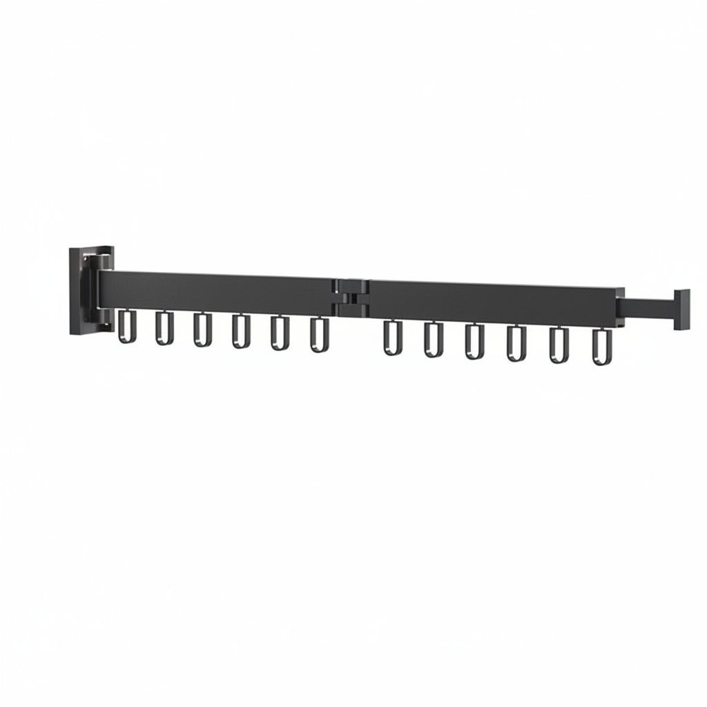 SpaceSaver Wall Drying Rack with Retractable Design