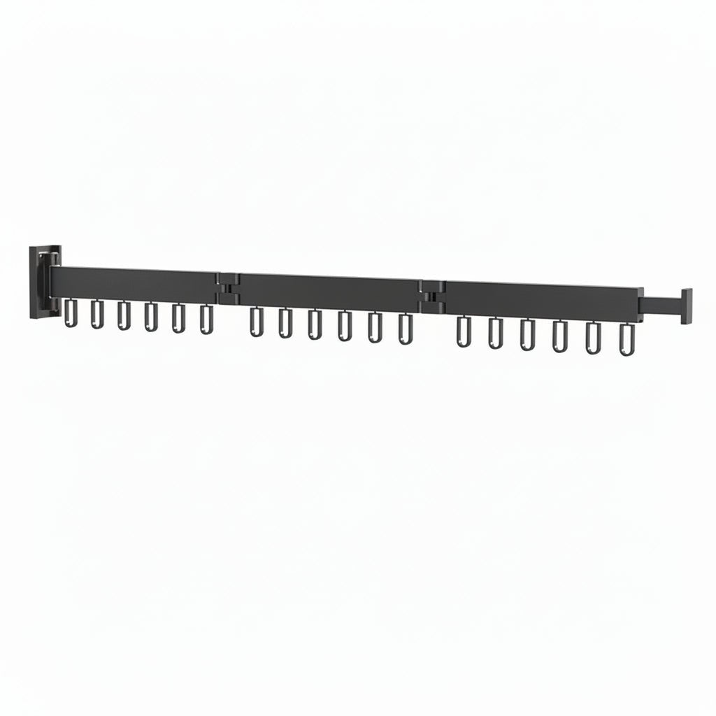 SpaceSaver Wall Drying Rack with Retractable Design