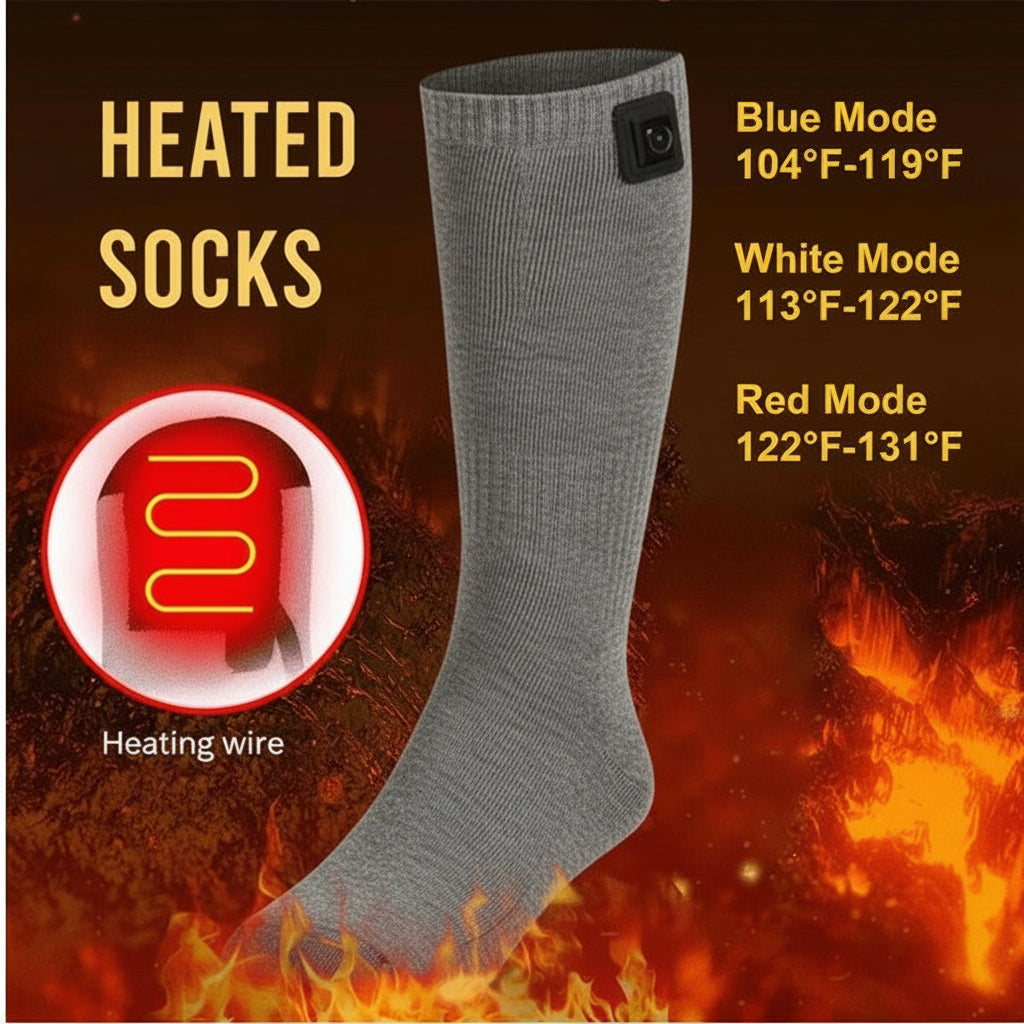 All-Day Rechargeable Thermal Socks for Ultimate Winter Comfort
