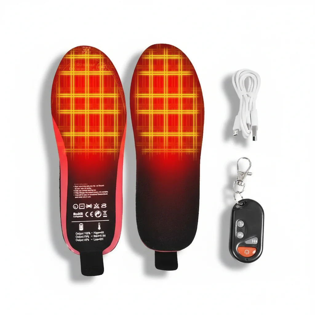 Wireless Rechargeable Heated Insoles for Ultimate Comfort