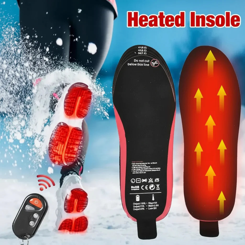 Wireless Rechargeable Heated Insoles for Ultimate Comfort