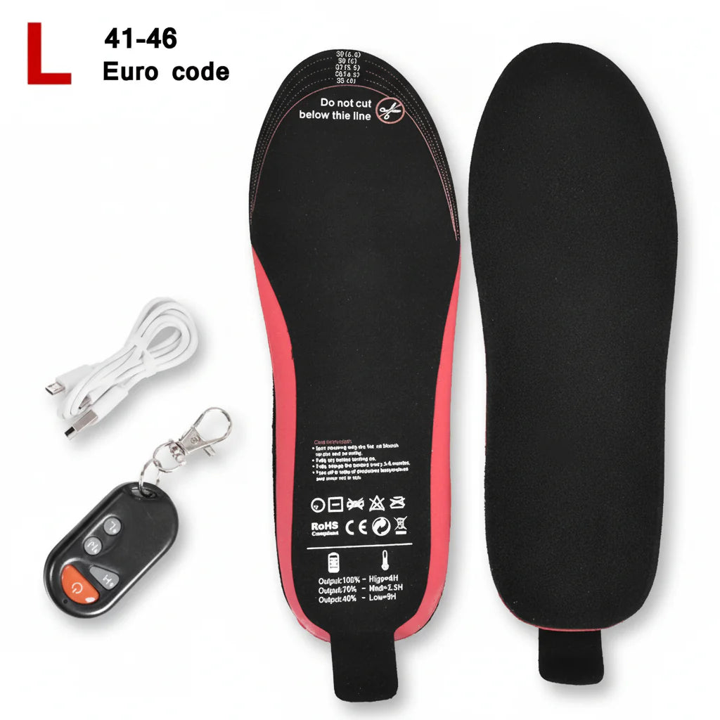 Wireless Rechargeable Heated Insoles for Ultimate Comfort