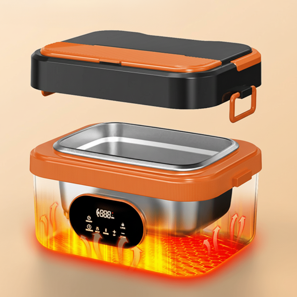 SmartHeat Portable Self-Warming Lunch Container for On-the-Go Meals