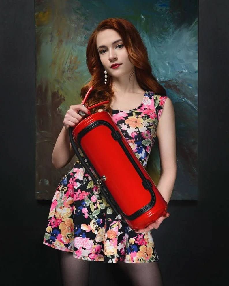 Discreet Beverage Vault with Fire Extinguisher Design