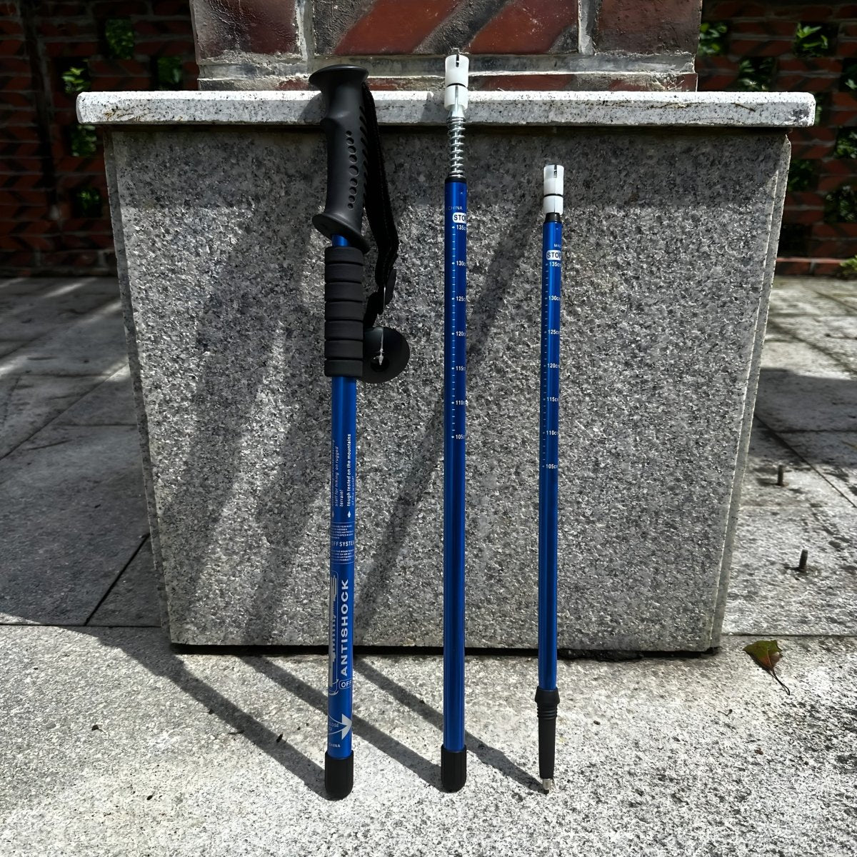 Lightweight Adjustable Trekking Poles with Shock Absorption for Hiking
