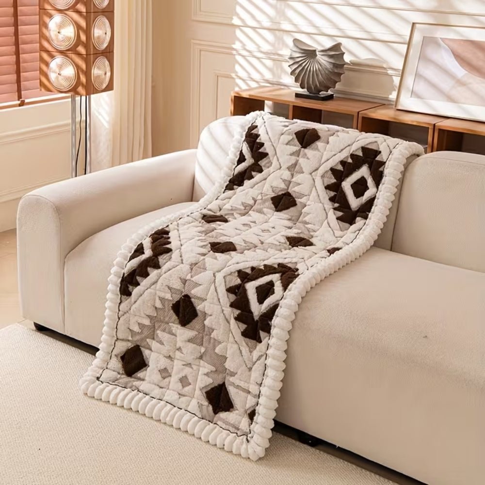 SnugHaven Soft Quilted Winter Sofa Protector for Cozy Comfort