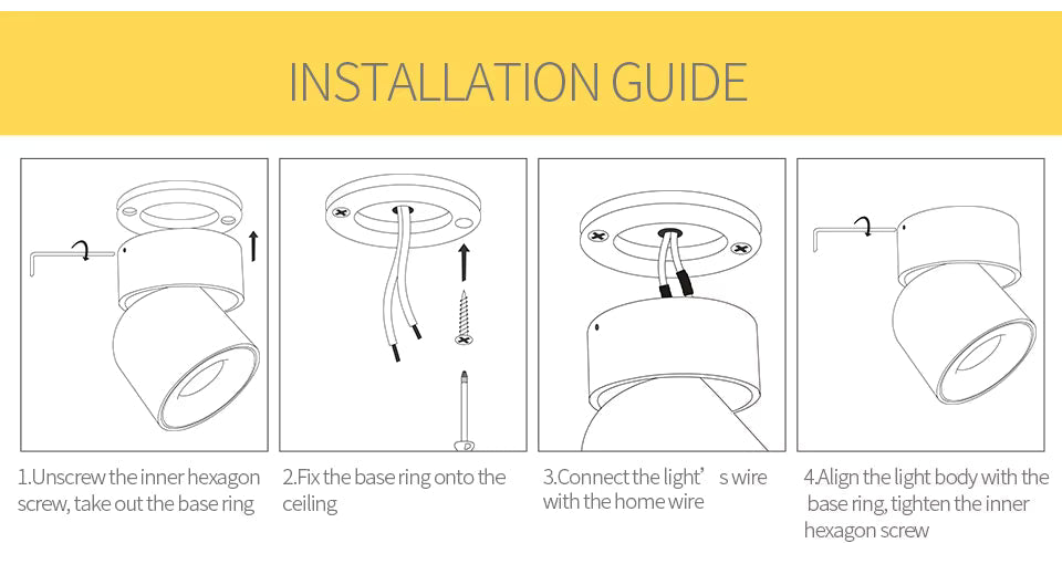 Sleek Surface-Mounted LED Spotlight for Stylish Spaces