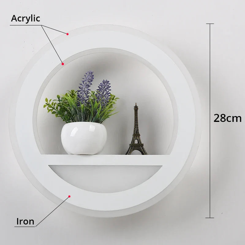 Adjustable LED Wall Lamp with Remote for Modern Spaces