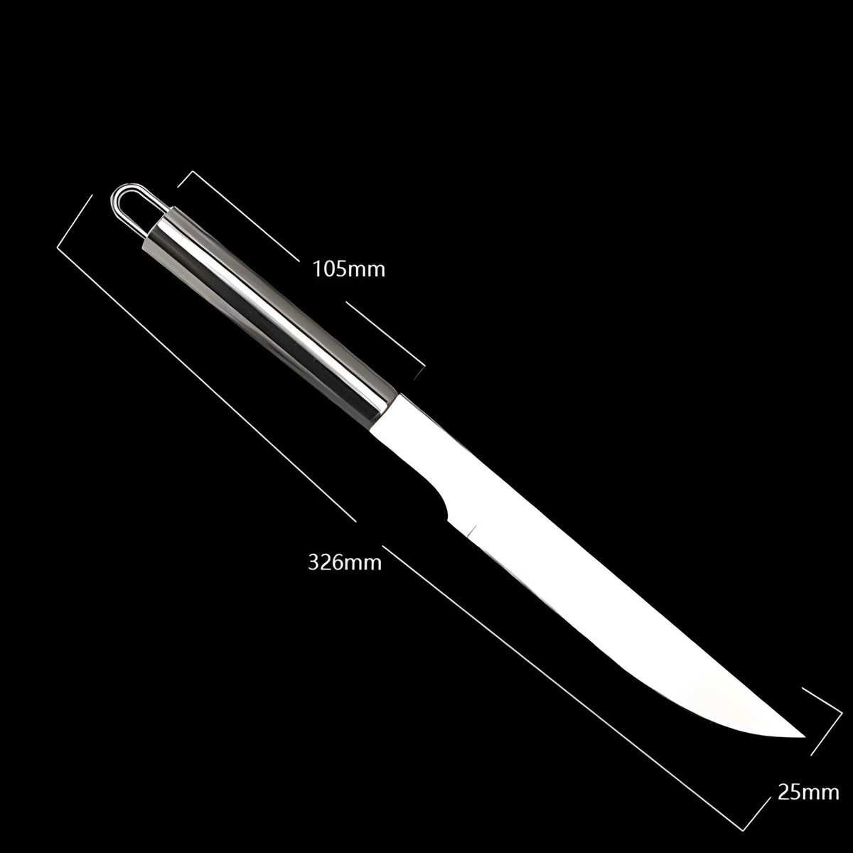 Grill Cutlery Set in Stainless Steel with Carrying Case – 3 or 5 Pieces