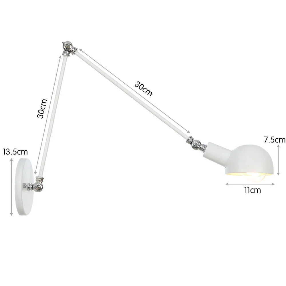 Taavita White Extendable Wall Lamp