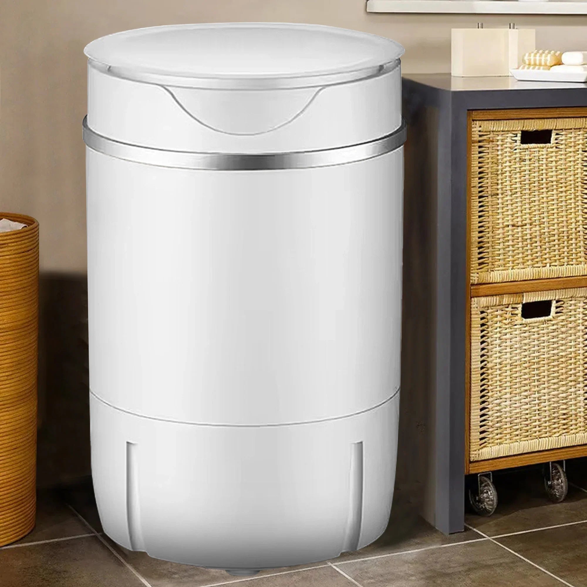Portable Mini Laundry Machine – Semi-Automatic Single Drum Design