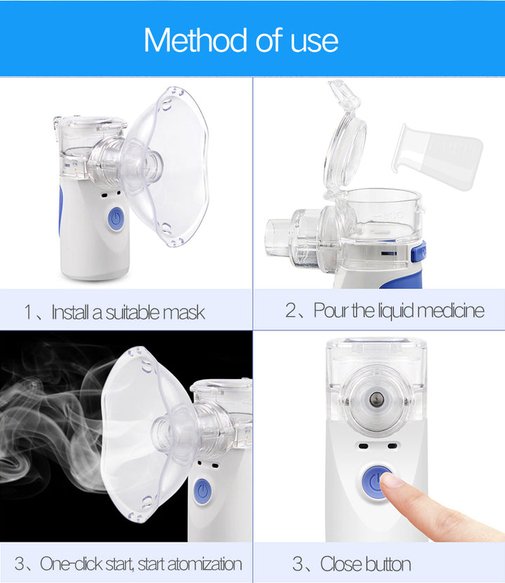 3-in-1 Portable Ultrasonic Mesh Nebulizer