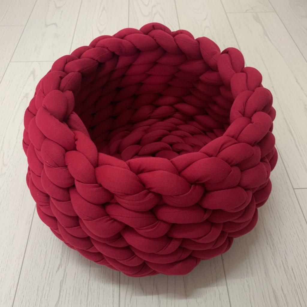 CozyNest Soft Wool Pet Bed with Elevated Edge Protection