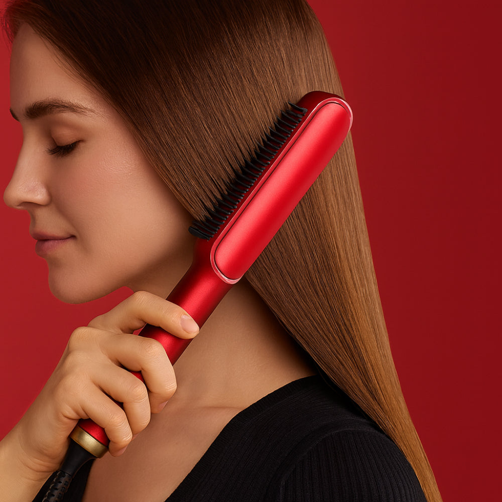 Versatile Heated Hair Styler for Effortless Straightening
