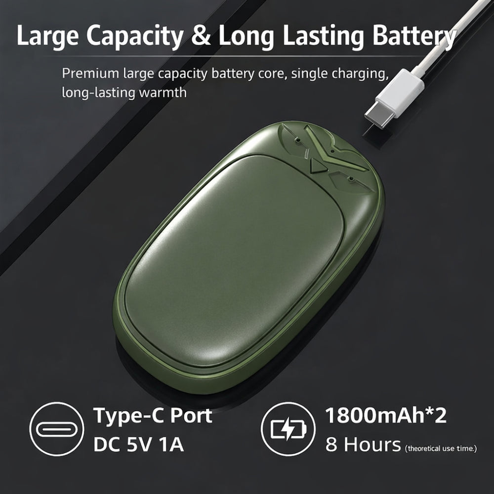 Pocket-Sized Rechargeable Warmth Duo for Winter Comfort