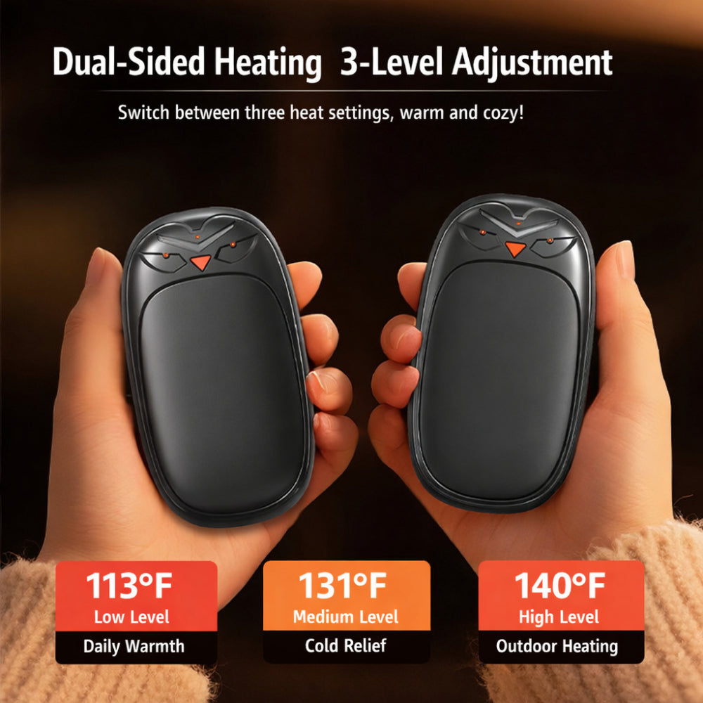Pocket-Sized Rechargeable Warmth Duo for Winter Comfort