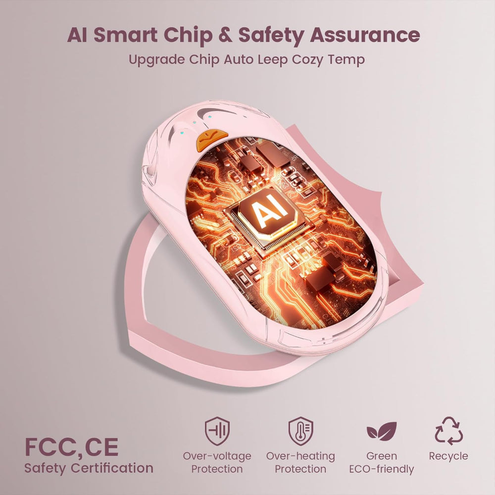 Pocket-Sized Rechargeable Warmth Duo for Winter Comfort