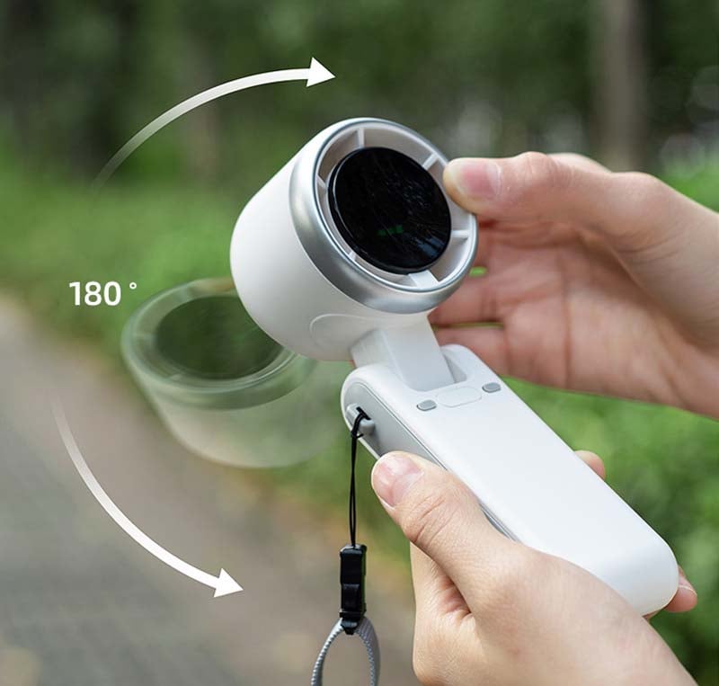 Portable Neck Fan with 5 Adjustable Speeds for Outdoor and Travel Cooling