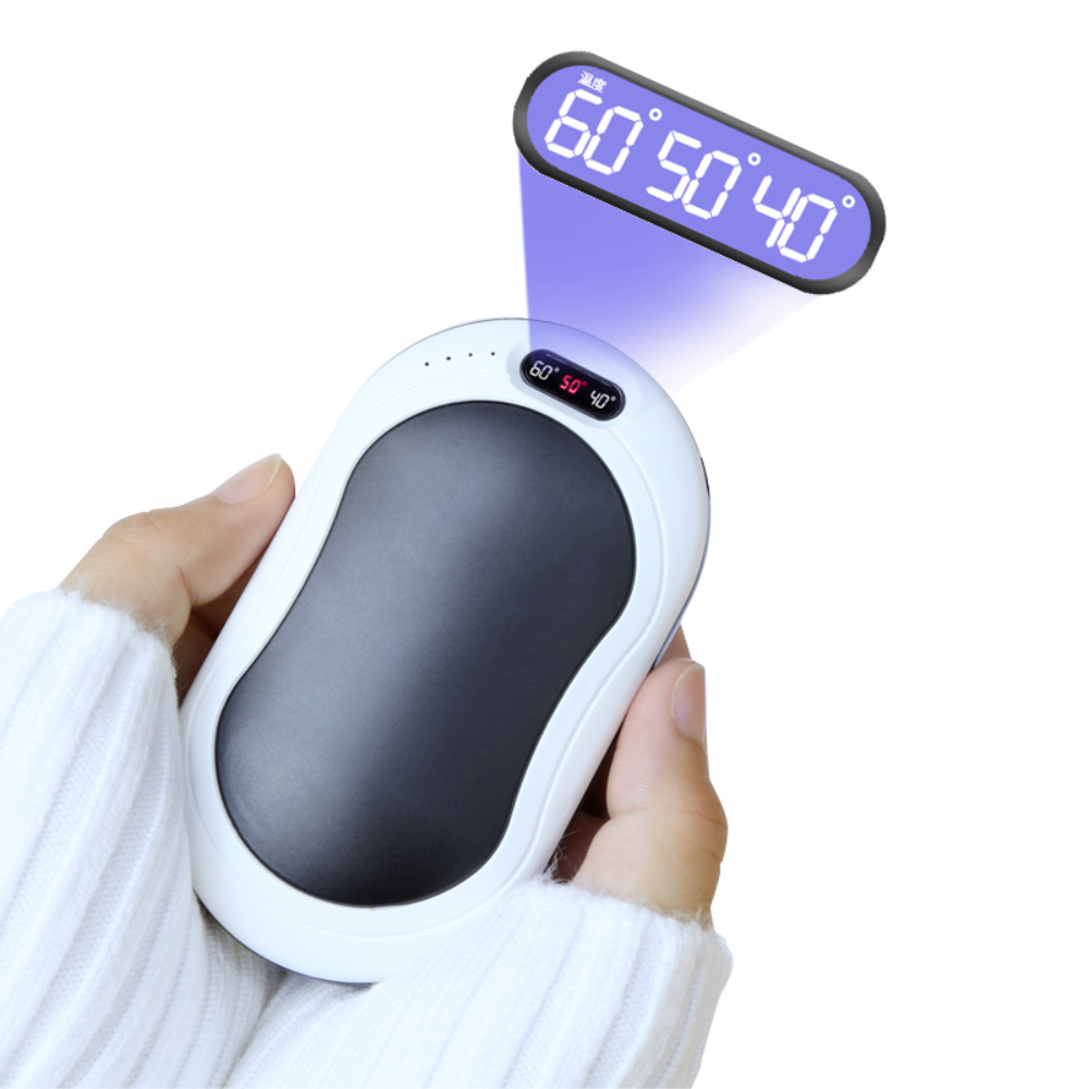 Portable Rechargeable Hand Warmer Duo with Heat Control