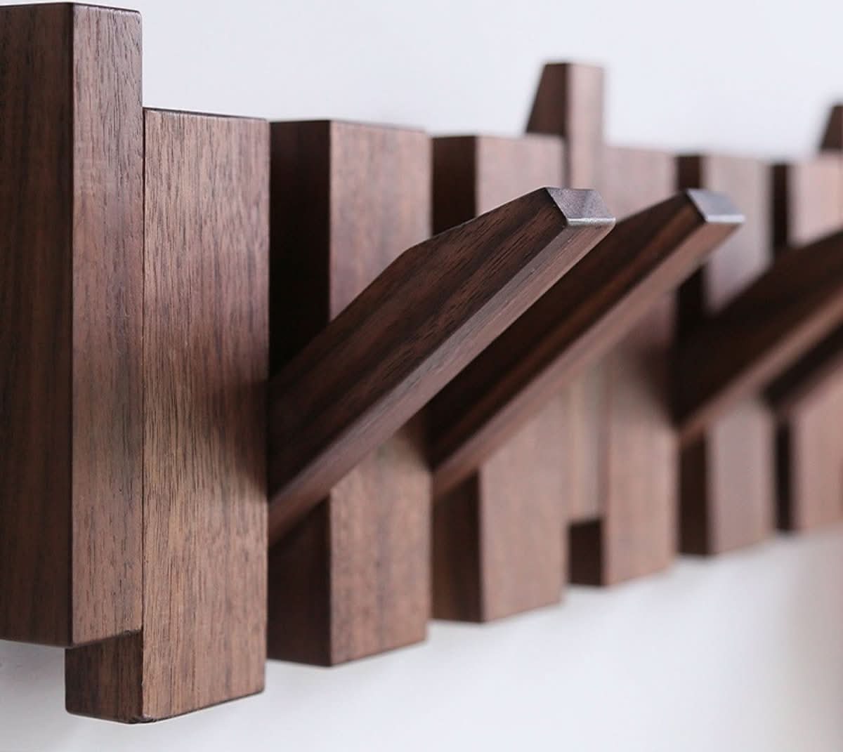 HarmonyCraft Musical Inspired Wall Rack with Foldable Hooks