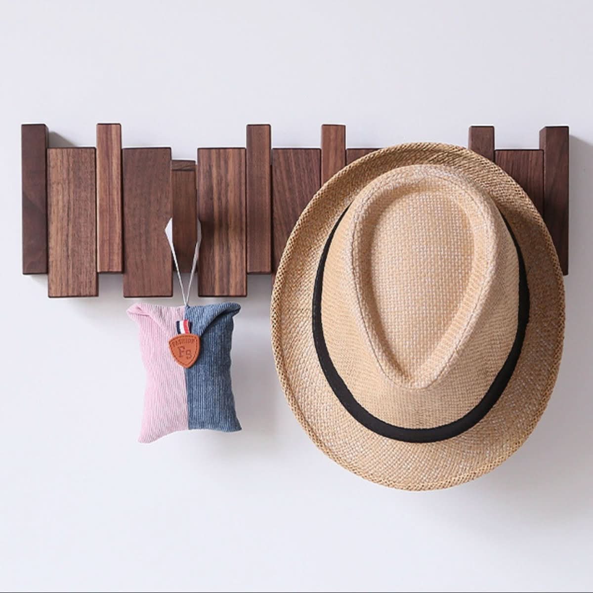 HarmonyCraft Musical Inspired Wall Rack with Foldable Hooks