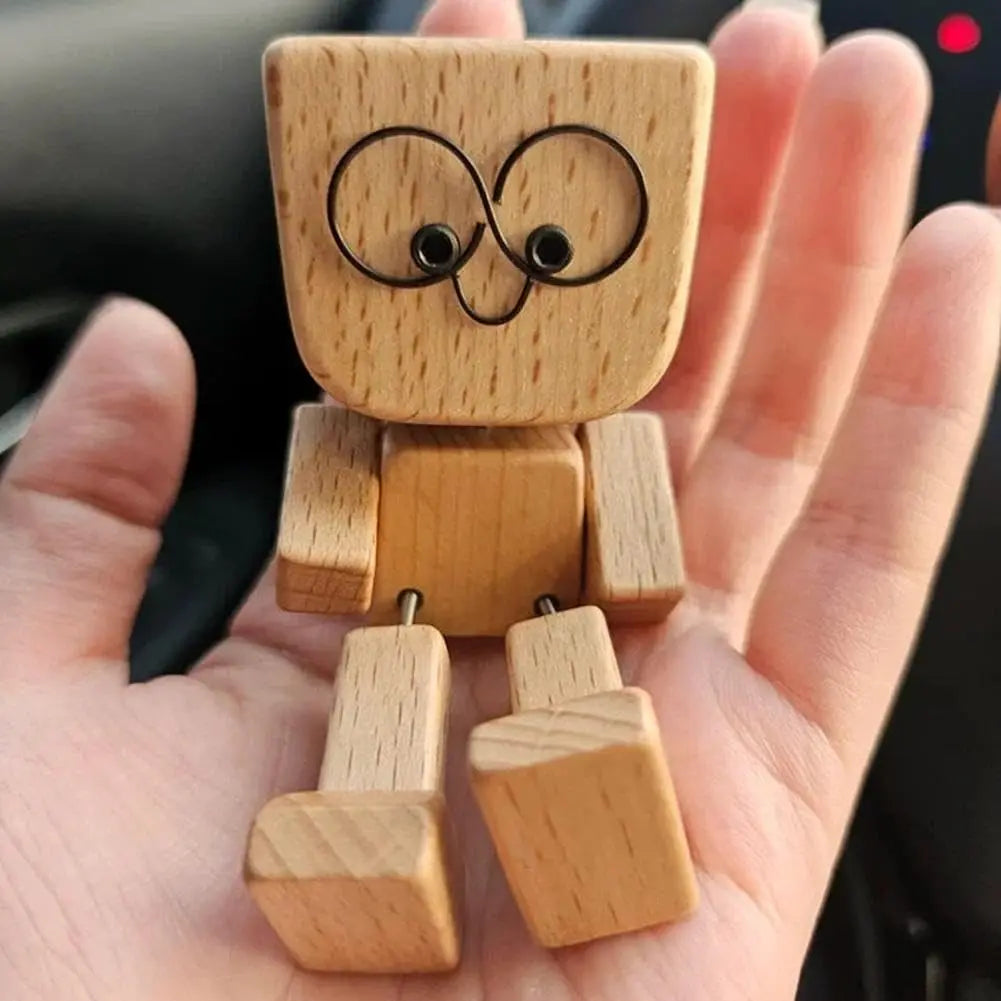 Wooden Rocking Figure — Handmade Buddy for Happy Car Journeys