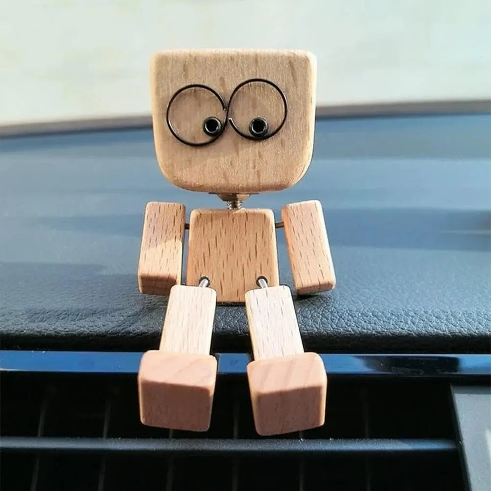 Wooden Rocking Figure — Handmade Buddy for Happy Car Journeys