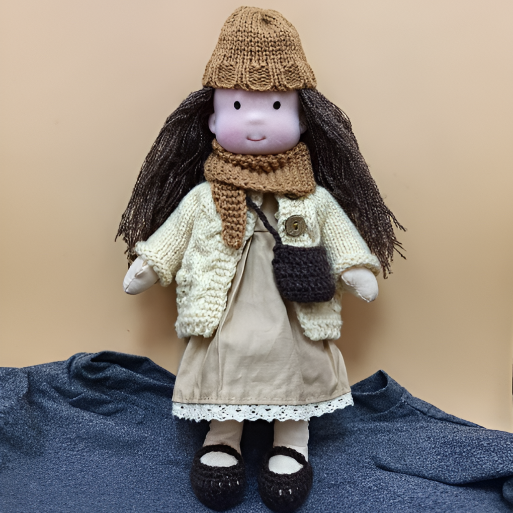 Enchanting Natural Fabric Companion Doll