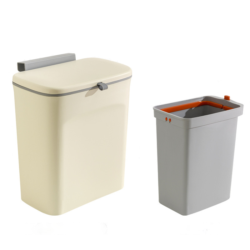 Space-Saving Kitchen Waste Bin with Easy-Access Lid