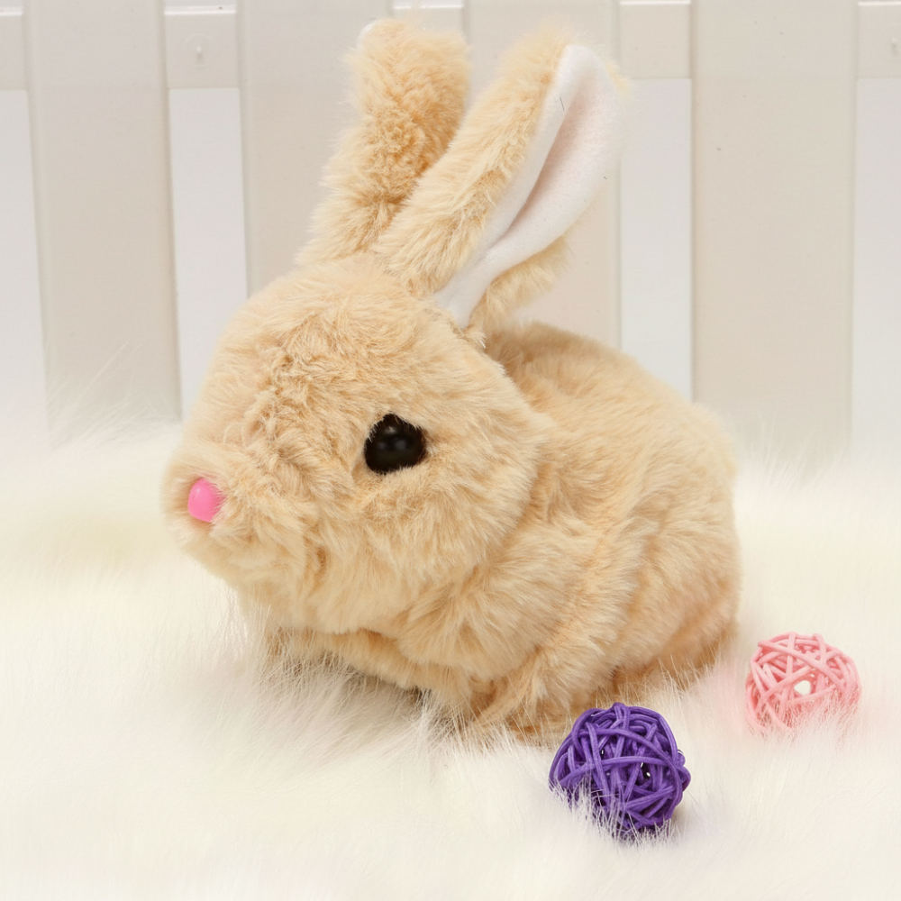 Engaging Plush Bunny Toy with Lively Movements for Kids
