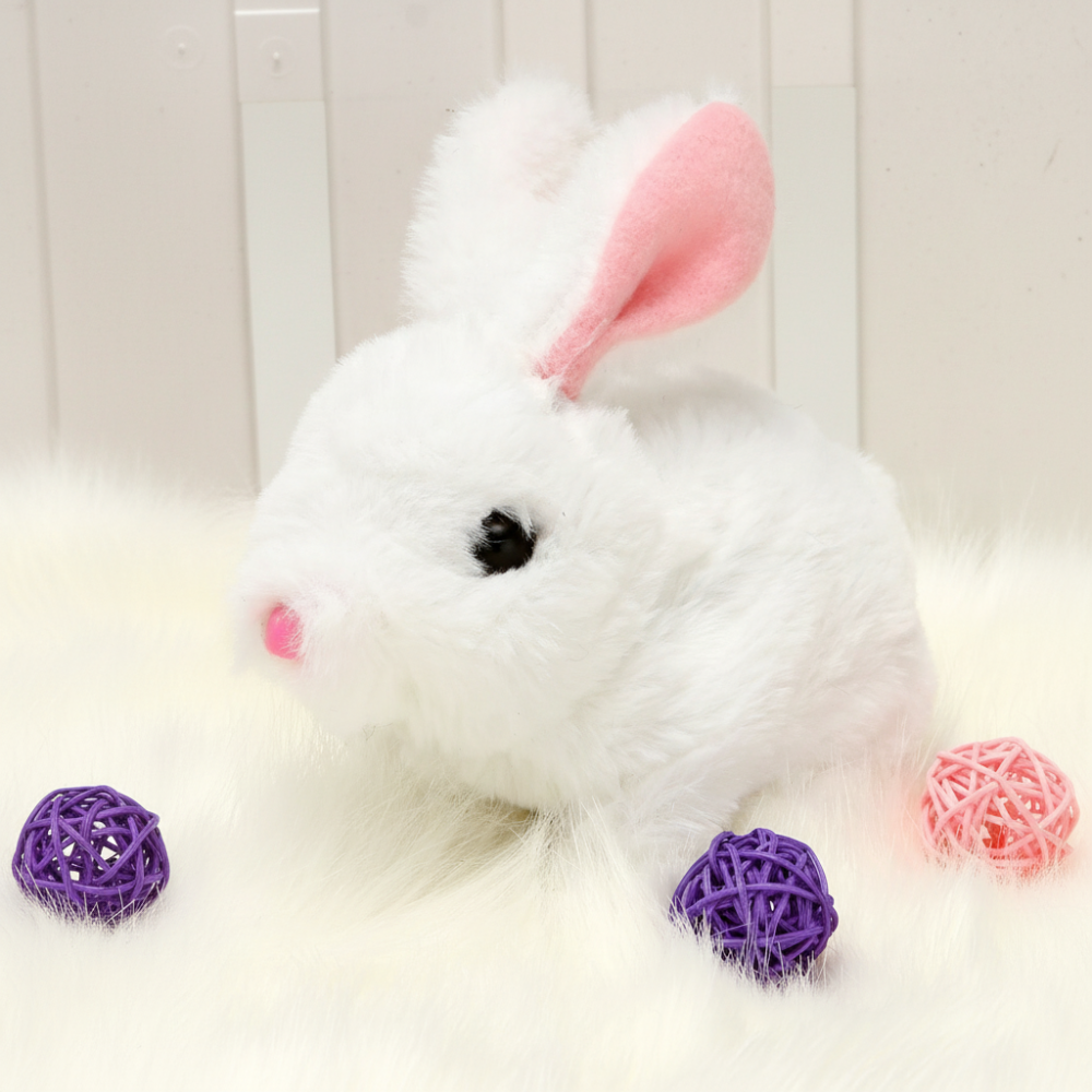 Engaging Plush Bunny Toy with Lively Movements for Kids