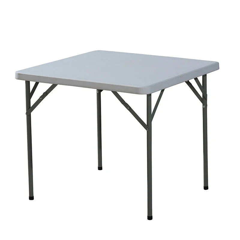 Space-Saving 3ft Square Outdoor Folding Table – Durable Hard Plastic for Garden