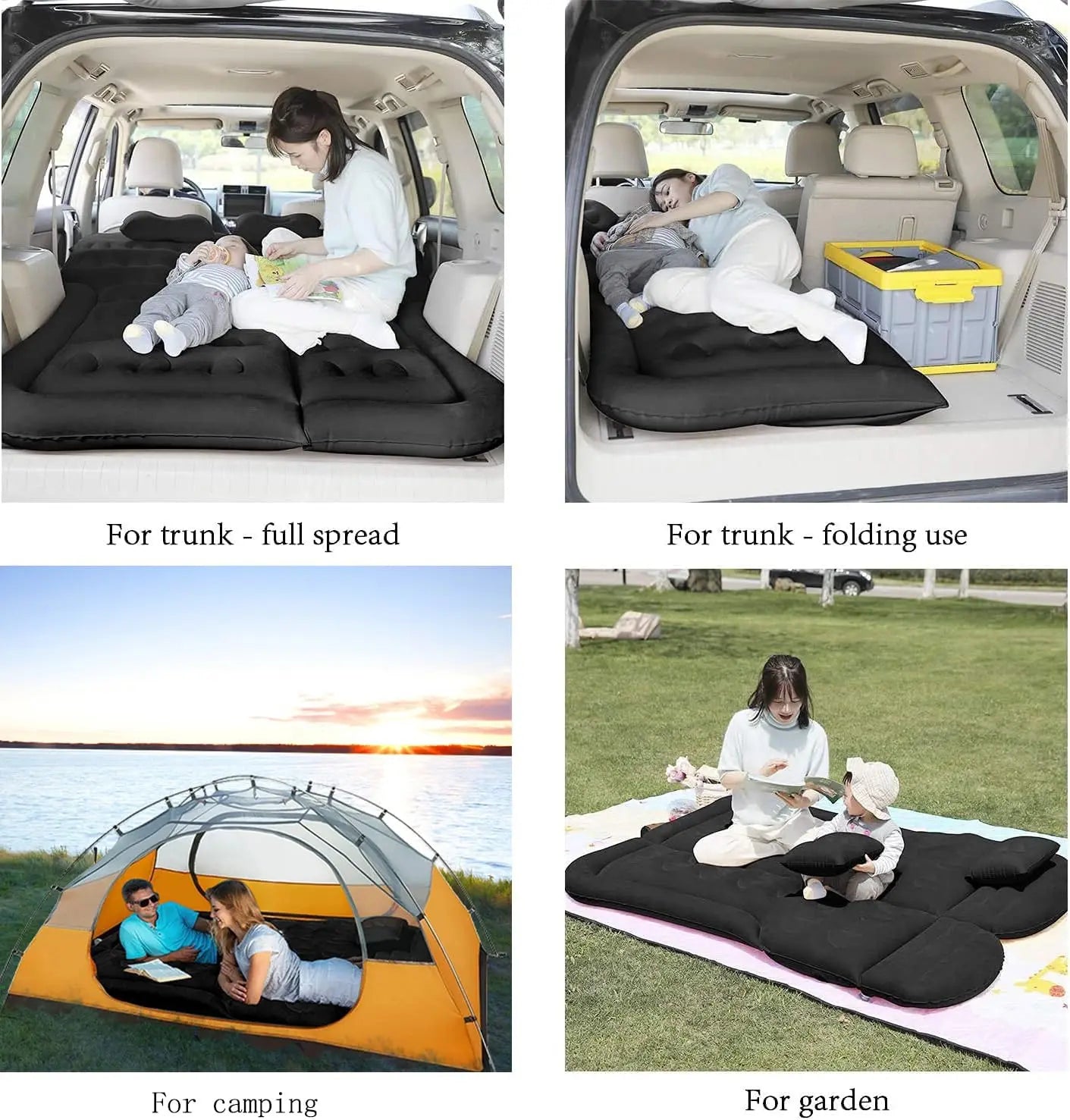 Inflatable Portable Car Mattress – Sturdy Foldable Bed for Travel