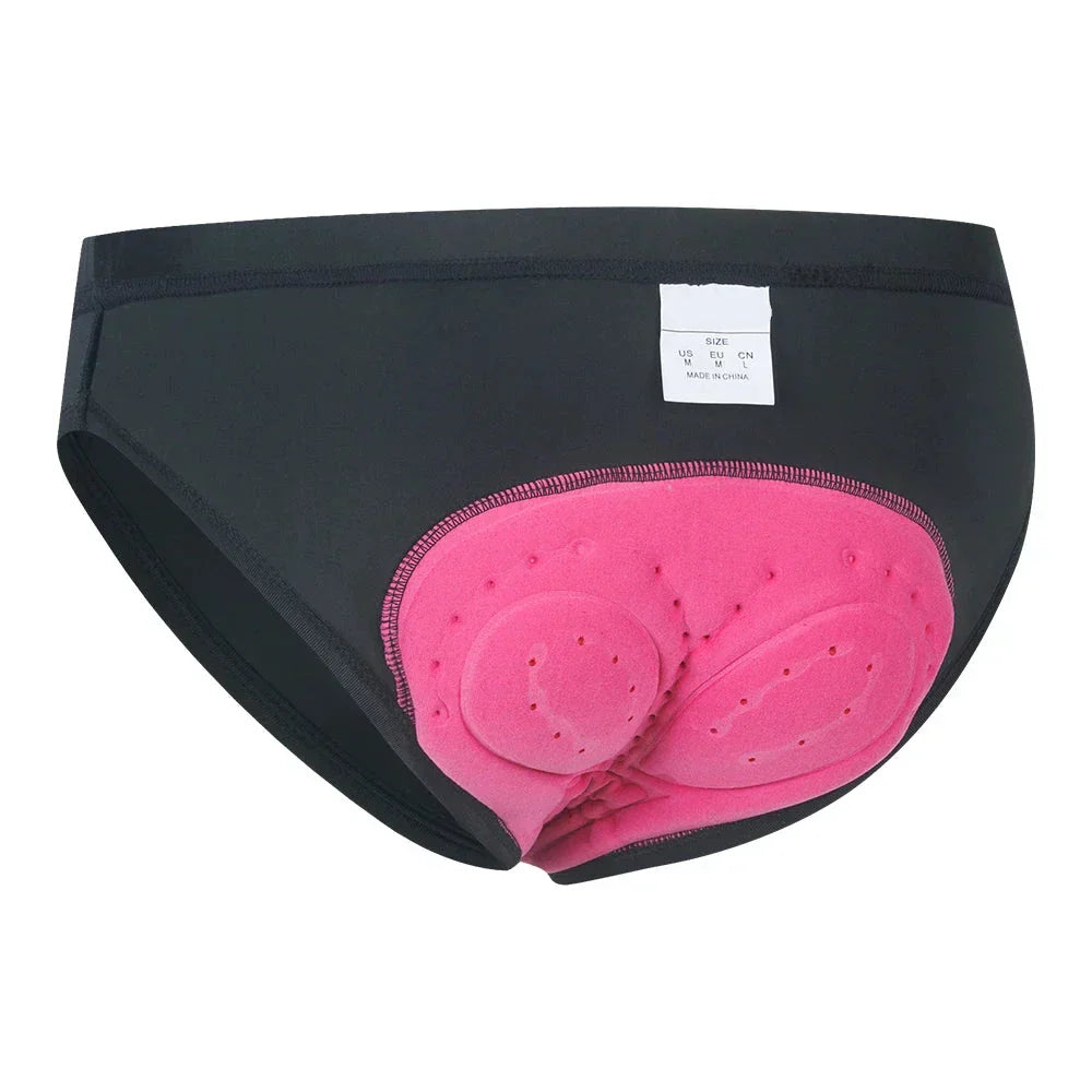 Women’s Padded Cycling Underwear | Integrated Silicone Cushion | Breathable Fabric | Comfortable Fit