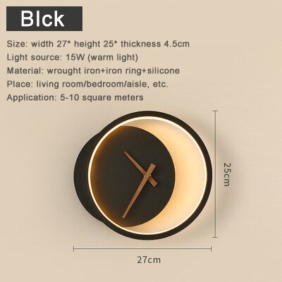 Taavita Wall Lamp Hallway – Practical Wall Clock for Your Apartment