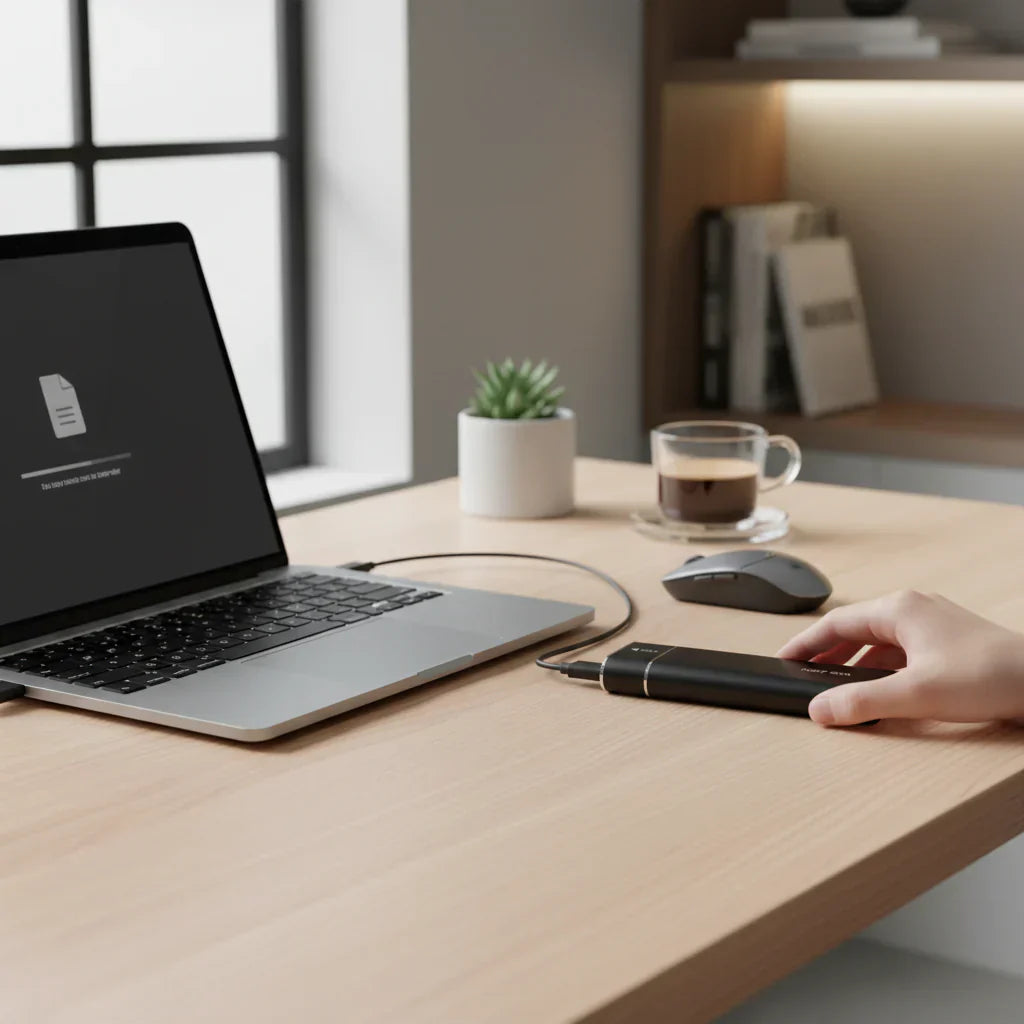 Compact NVMe SSD External Enclosure for USB 3.0 Drives