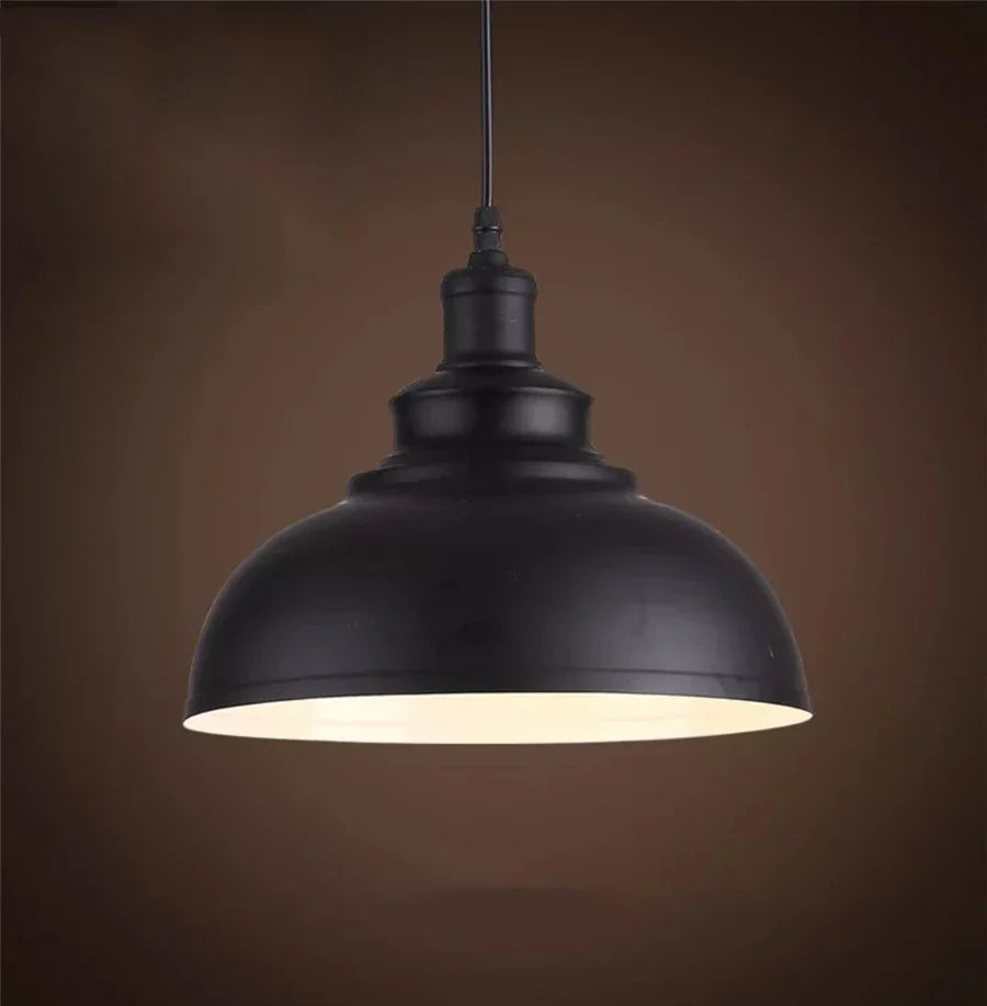 Rustic Charm Pendant Light - Iron Hanging Lamp for Home Decor