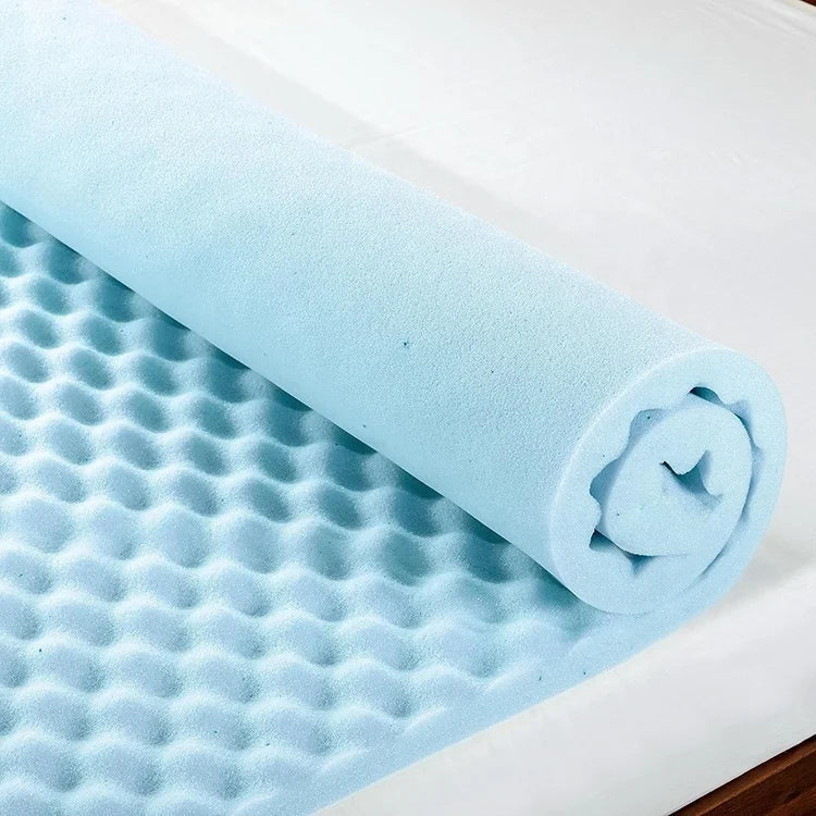 Memory Foam Mattress Topper with Gel Infusion – Pressure Relief Design