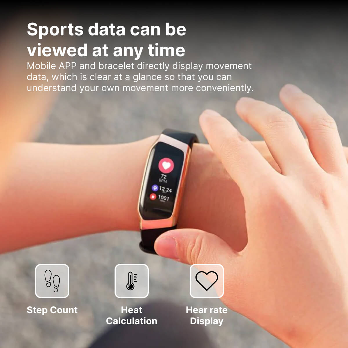 Smart Watch for Blood Pressure and Heart Rate Tracking – Waterproof Design