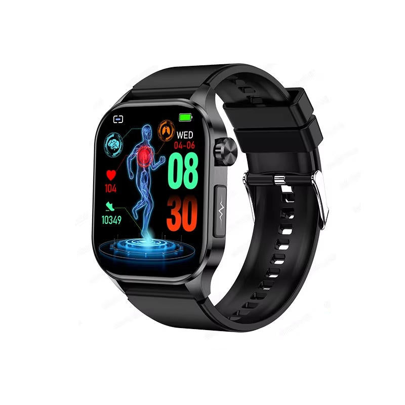 AMOLED Smartwatch with Heart Rate Monitor, Blood Pressure, SOS Alert, IP68, Bluetooth Calling