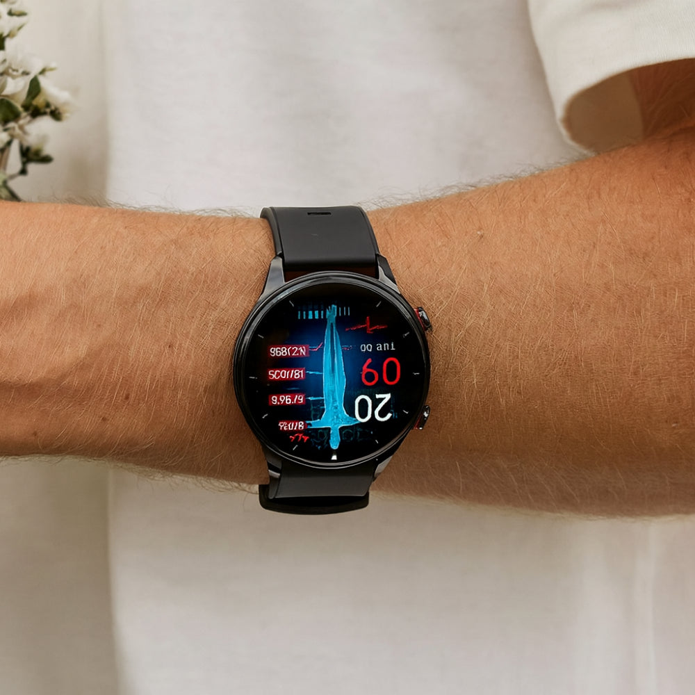 Smartwatch with ECG Tracking and Waterproof Feature for Daily Health