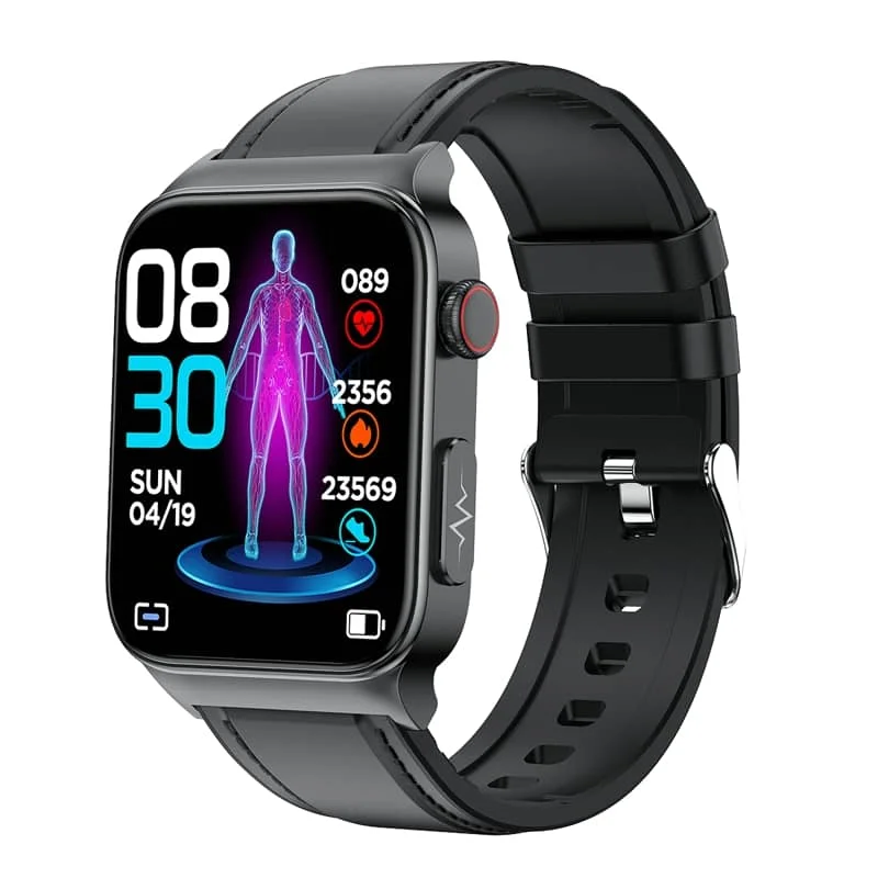 Smartwatch with ECG and Blood Sugar Monitoring | Custom Touch Screen Health Tracker