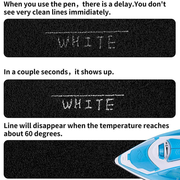 Fabric Marking Pens - Heat Erasable, Set of 16