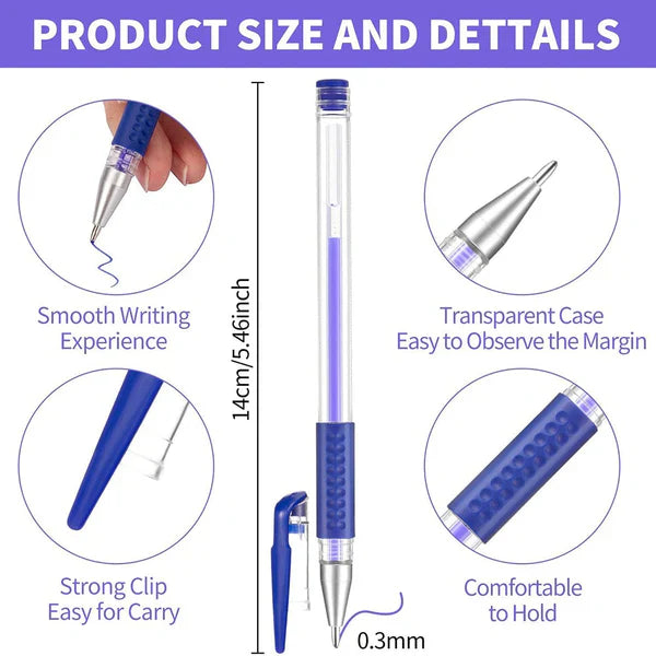 Fabric Marking Pens - Heat Erasable, Set of 16
