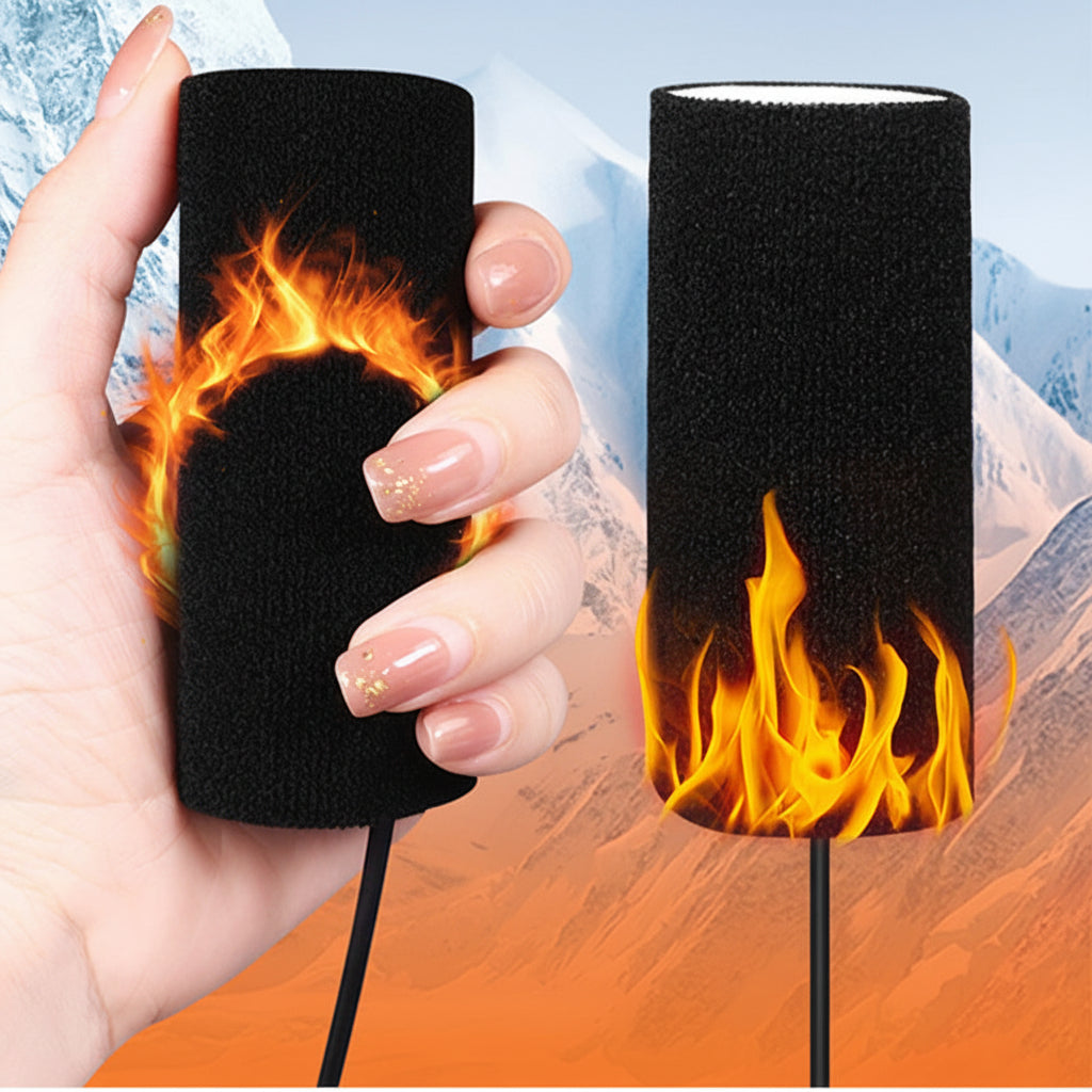Heated Handlebar Grips with USB Power & Adjustable Warmth