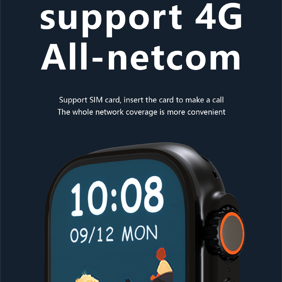 Smartwatch with AMOLED Screen & 4G Connection | Sleek Design for Easy Use